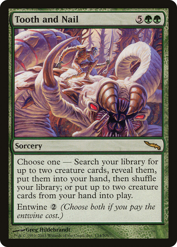 Tooth and Nail (MRD-134) - Mirrodin - Premium MTG Single from Wizards of the Coast - Just $2.94! Shop now at Game Crave Tournament Store