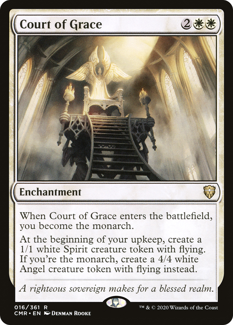 Court of Grace (CMR-016) - Commander Legends Foil - Premium MTG Single from Wizards of the Coast - Just $0.51! Shop now at Game Crave Tournament Store