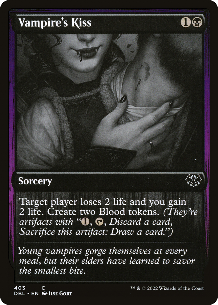 Vampire's Kiss (DBL-403) - Innistrad: Double Feature - Premium MTG Single from Wizards of the Coast - Just $0.10! Shop now at Game Crave Tournament Store