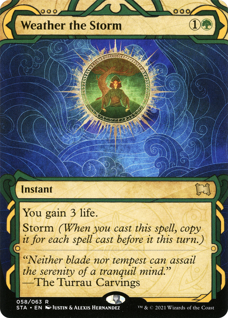 Weather the Storm (STA-058) - Strixhaven Mystical Archive: (Showcase) (Borderless) - Premium MTG Single from Wizards of the Coast - Just $0.13! Shop now at Game Crave Tournament Store