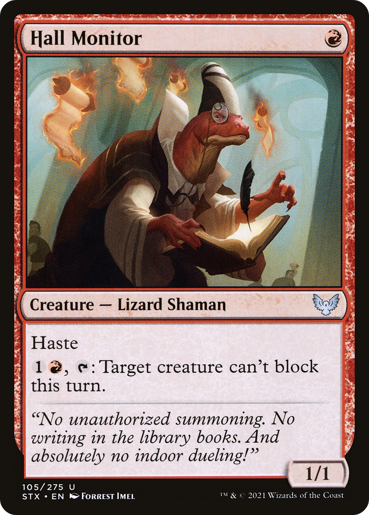 Hall Monitor (STX-105) - Strixhaven: School of Mages - Premium MTG Single from Wizards of the Coast - Just $0.08! Shop now at Game Crave Tournament Store