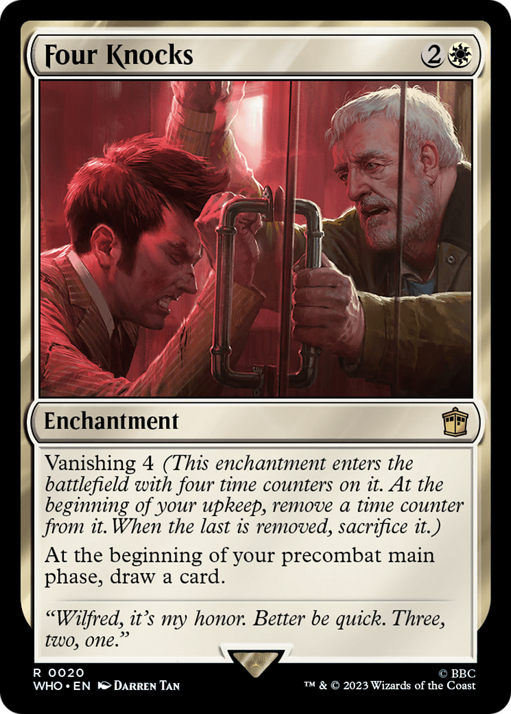 Four Knocks (WHO-020) - Doctor Who - Premium MTG Single from Wizards of the Coast - Just $0.08! Shop now at Game Crave Tournament Store