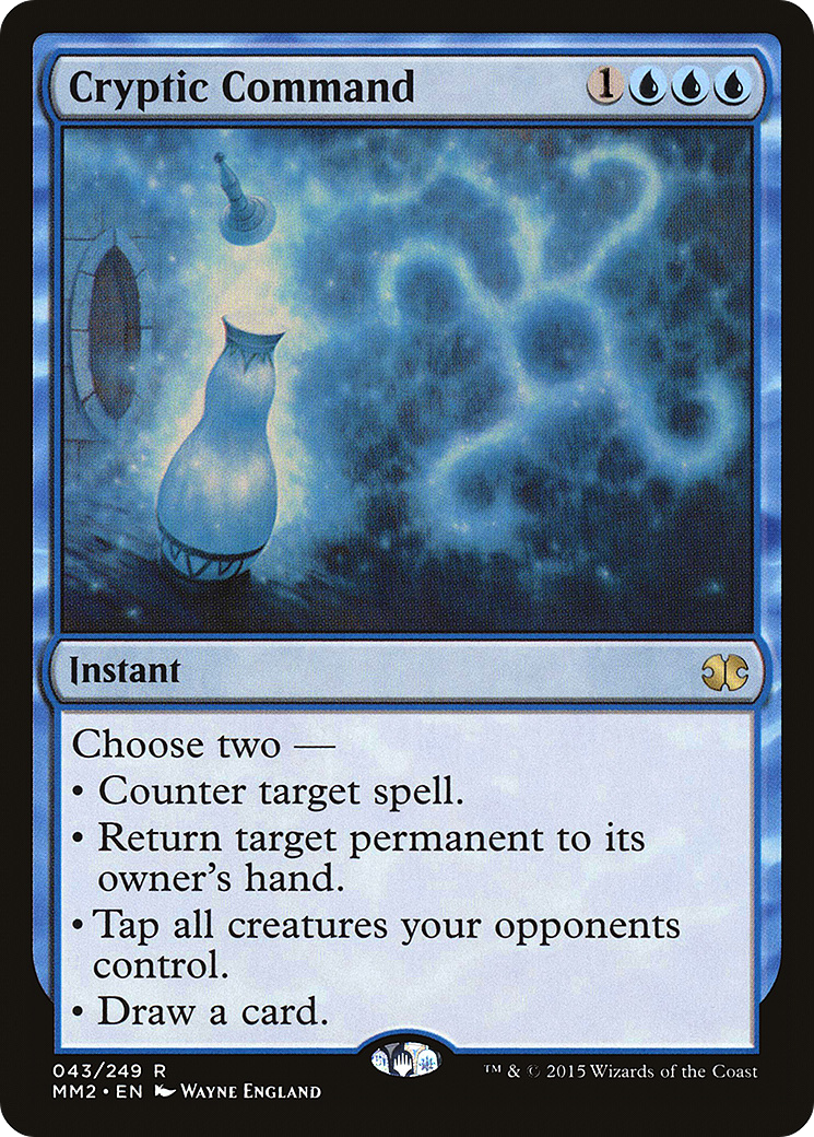 Cryptic Command (MM2-043) - Modern Masters 2015 Foil - Premium MTG Single from Wizards of the Coast - Just $4.39! Shop now at Game Crave Tournament Store