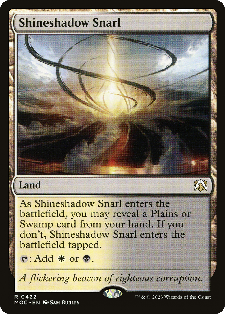 Shineshadow Snarl (MOC-422) - March of the Machine Commander - Premium MTG Single from Wizards of the Coast - Just $1.27! Shop now at Game Crave Tournament Store