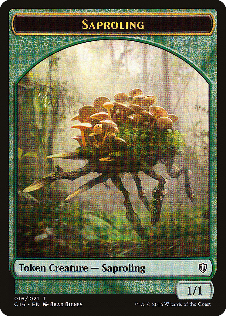 Saproling (TC16-016) - Commander 2016 Tokens - Premium MTG Single from Wizards of the Coast - Just $0.08! Shop now at Game Crave Tournament Store