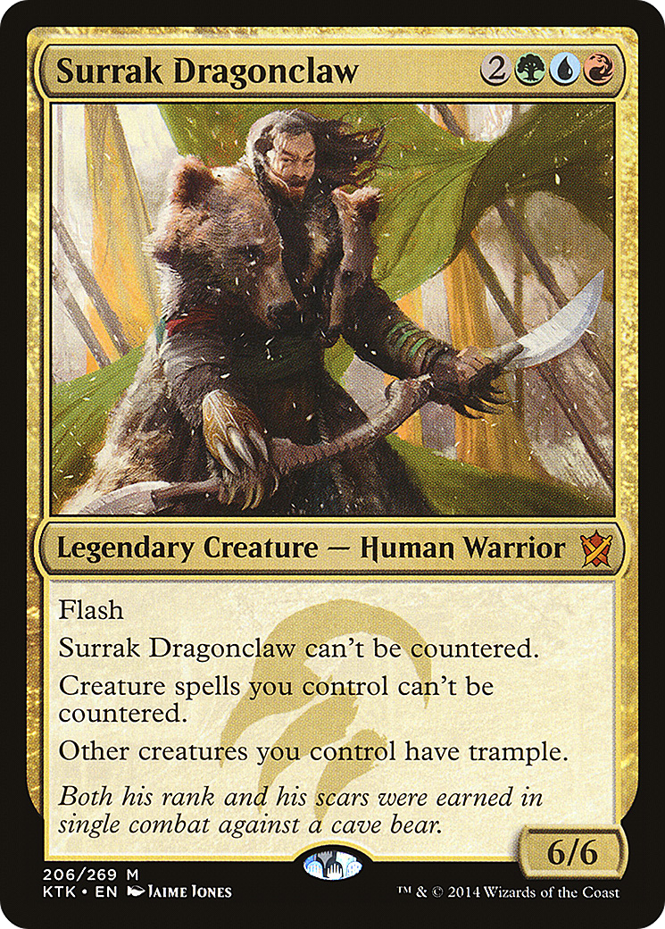 Surrak Dragonclaw (KTK-206) - Khans of Tarkir - Premium MTG Single from Wizards of the Coast - Just $1.22! Shop now at Game Crave Tournament Store