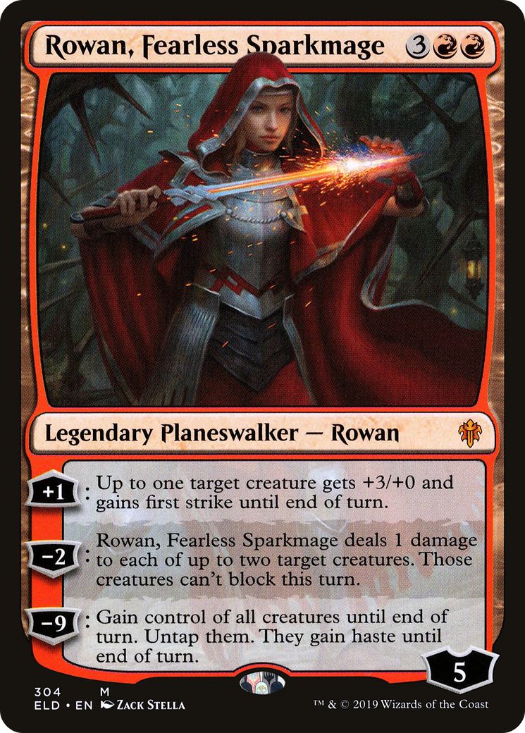 Rowan, Fearless Sparkmage (ELD-304) - Throne of Eldraine - Premium MTG Single from Wizards of the Coast - Just $0.14! Shop now at Game Crave Tournament Store