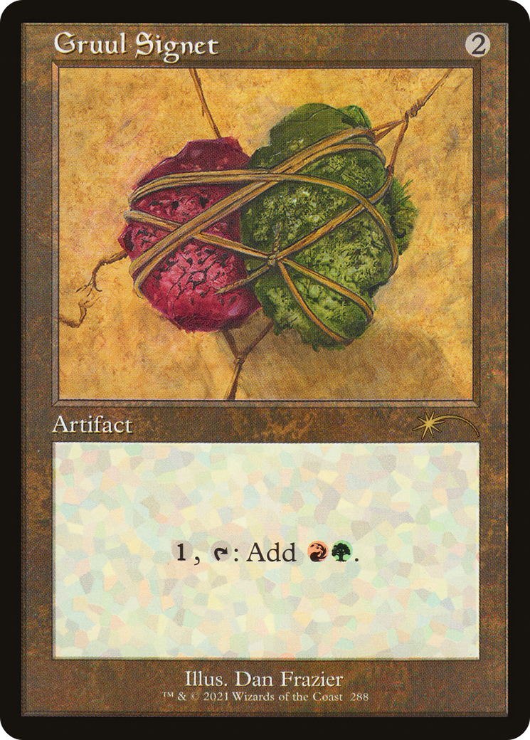 Gruul Signet (SLD-288) - Secret Lair Drop Etched Foil - Premium MTG Single from Wizards of the Coast - Just $1.37! Shop now at Game Crave Tournament Store