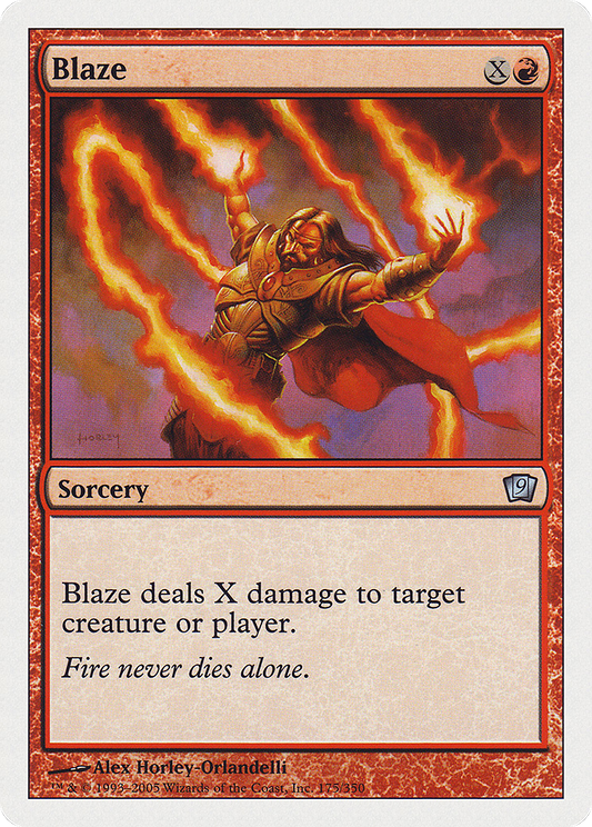 Blaze (9ED-175) - Ninth Edition - Premium MTG Single from Wizards of the Coast - Just $0.08! Shop now at Game Crave Tournament Store