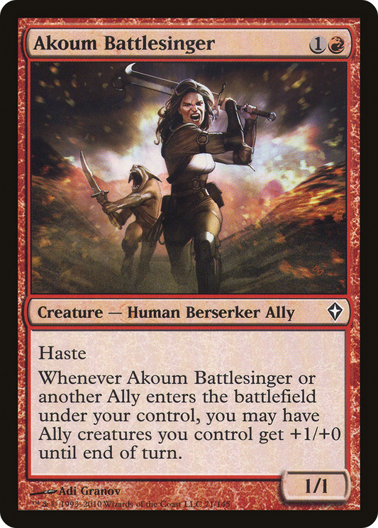 Akoum Battlesinger (WWK-071) - Worldwake - Premium MTG Single from Wizards of the Coast - Just $0.25! Shop now at Game Crave Tournament Store