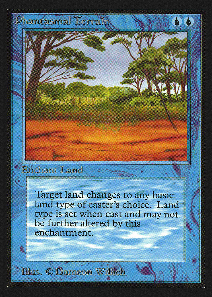 Phantasmal Terrain (CEI-069) - Intl. Collectors' Edition - Premium MTG Single from Wizards of the Coast - Just $1.52! Shop now at Game Crave Tournament Store