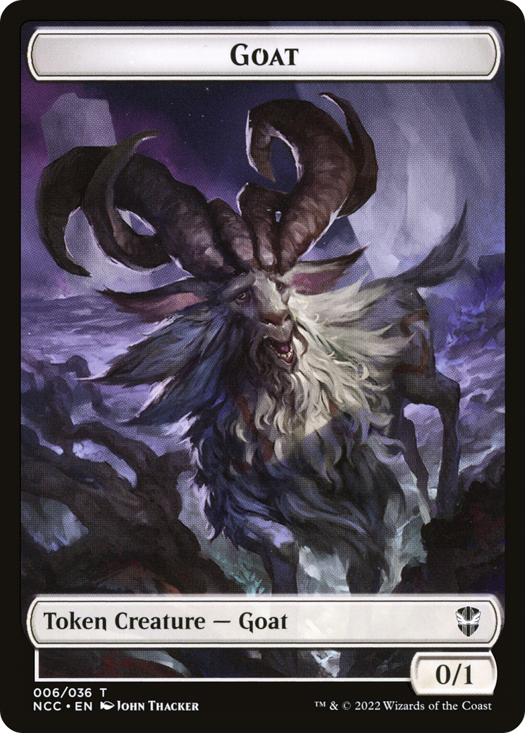 Goat (TNCC-006) - New Capenna Commander Tokens Foil - Premium MTG Single from Wizards of the Coast - Just $0! Shop now at Game Crave Tournament Store