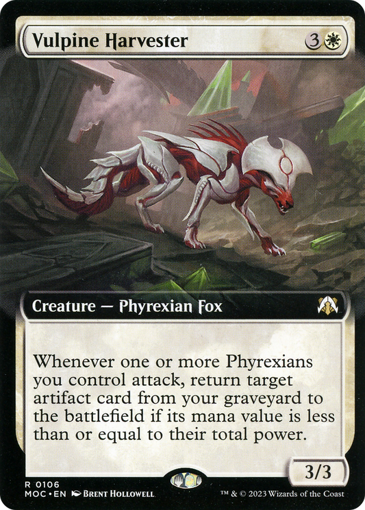 Vulpine Harvester (MOC-106) - March of the Machine Commander: (Extended Art) - Premium MTG Single from Wizards of the Coast - Just $0.08! Shop now at Game Crave Tournament Store