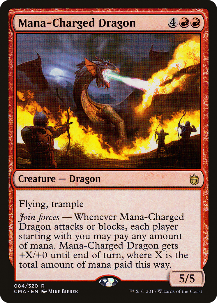 Mana-Charged Dragon (CMA-084) - Commander Anthology - Premium MTG Single from Wizards of the Coast - Just $1! Shop now at Game Crave Tournament Store