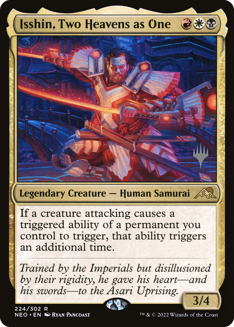 Isshin, Two Heavens as One (PNEO-224P) - Kamigawa: Neon Dynasty Promos - Premium MTG Single from Wizards of the Coast - Just $1.95! Shop now at Game Crave Tournament Store