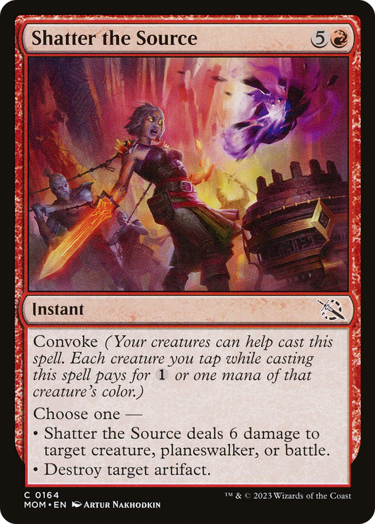 Shatter the Source (MOM-164) - March of the Machine Foil - Premium MTG Single from Wizards of the Coast - Just $0.08! Shop now at Game Crave Tournament Store