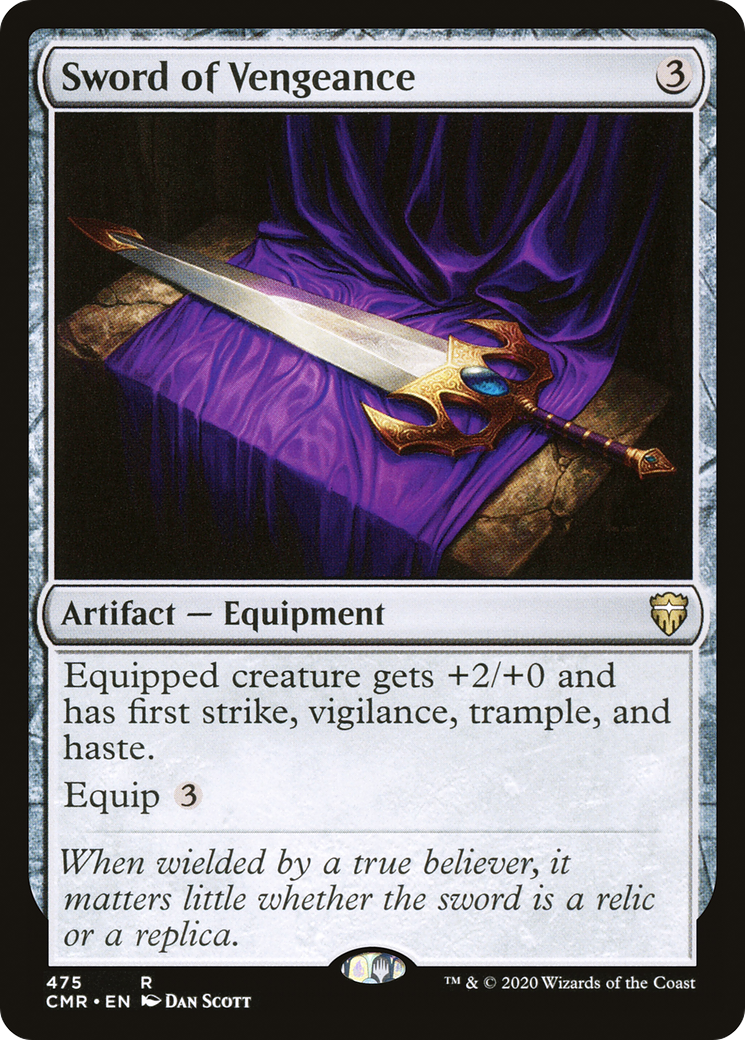 Sword of Vengeance (CMR-475) - Commander Legends - Premium MTG Single from Wizards of the Coast - Just $0.41! Shop now at Game Crave Tournament Store
