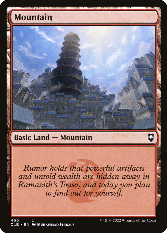 Mountain (CLB-465) - Commander Legends: Battle for Baldur's Gate Foil - Premium MTG Single from Wizards of the Coast - Just $0.25! Shop now at Game Crave Tournament Store