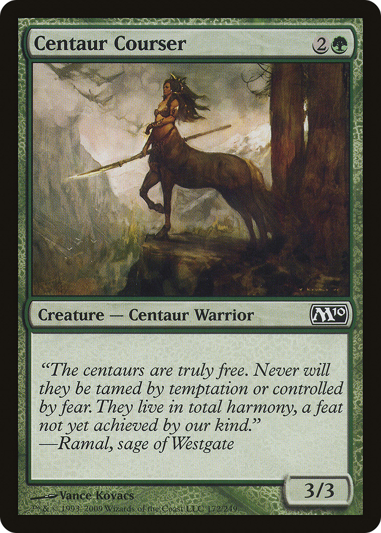 Centaur Courser (M10-172) - Magic 2010 - Premium MTG Single from Wizards of the Coast - Just $0.08! Shop now at Game Crave Tournament Store