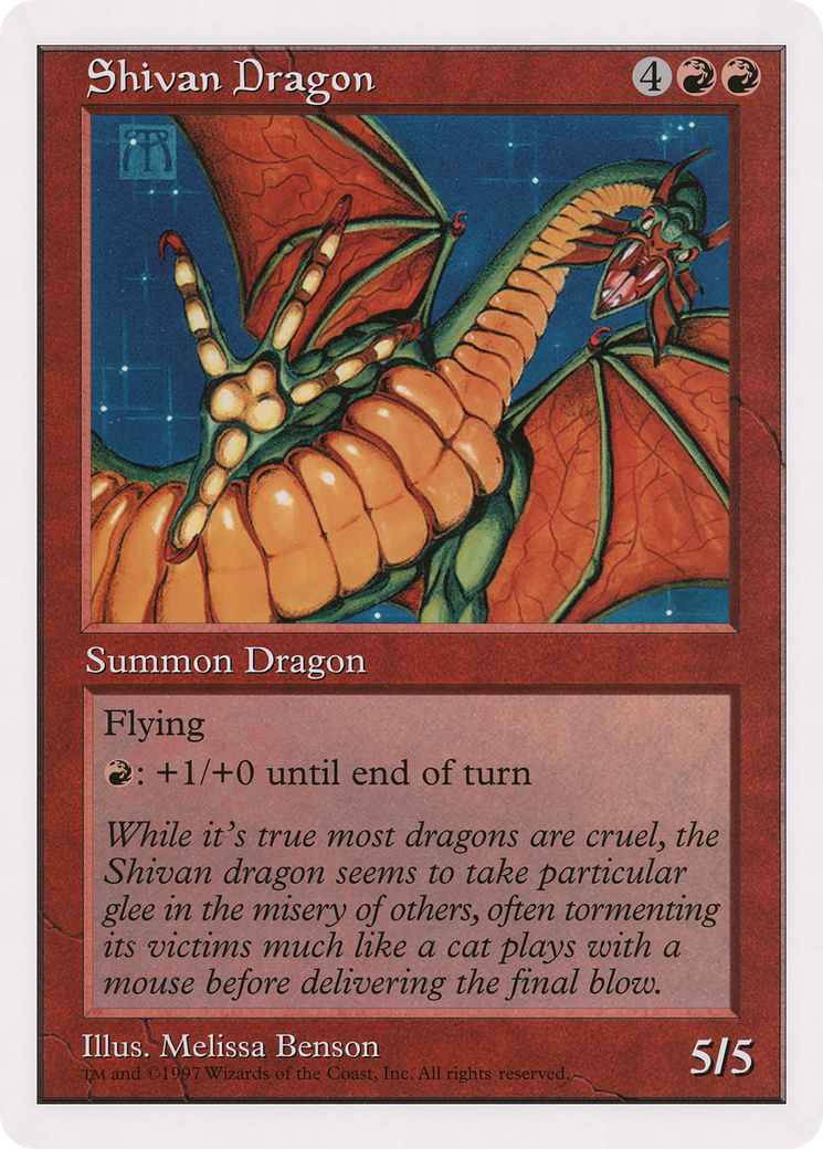 Shivan Dragon (O90P-005) - Oversized 90's Promos - Premium MTG Single from Wizards of the Coast - Just $0! Shop now at Game Crave Tournament Store