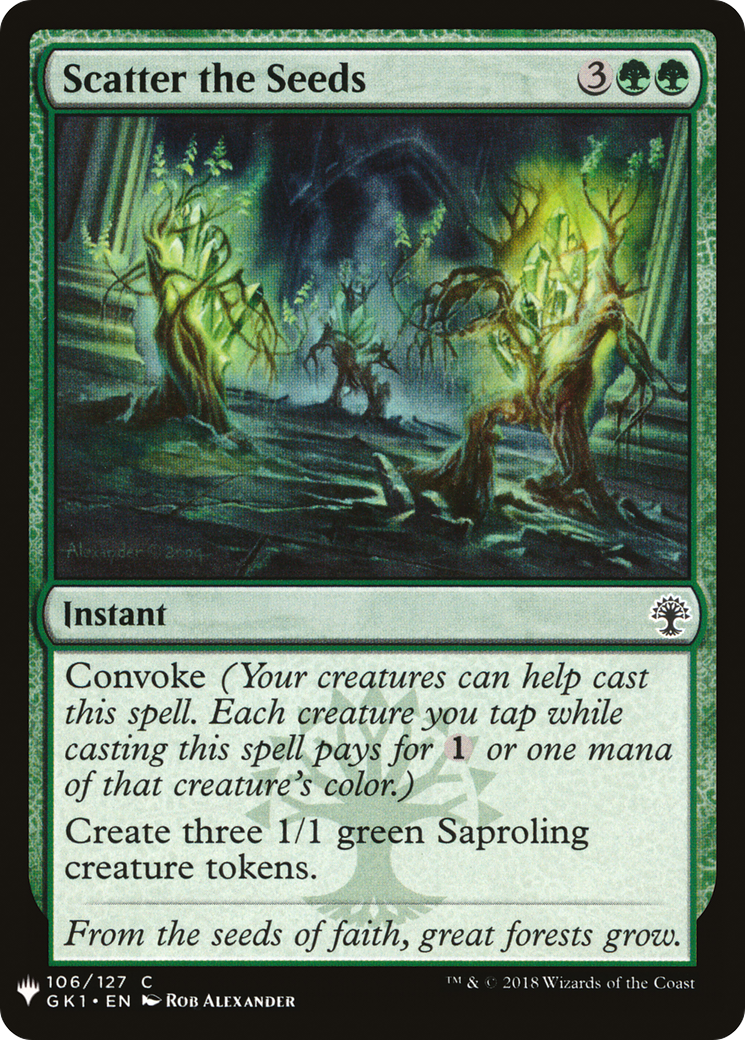 Scatter the Seeds (MB1-1325) - Mystery Booster - Premium MTG Single from Wizards of the Coast - Just $0.08! Shop now at Game Crave Tournament Store