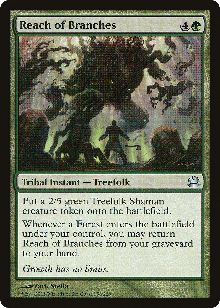 Reach of Branches (MMA-158) - Modern Masters Foil - Premium MTG Single from Wizards of the Coast - Just $0.20! Shop now at Game Crave Tournament Store