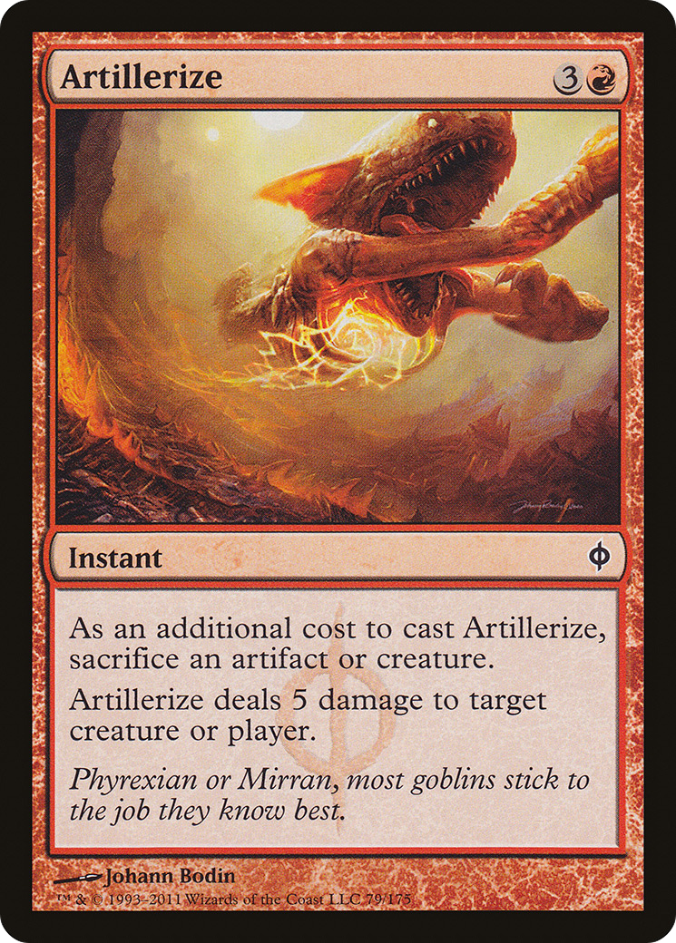 Artillerize (NPH-079) - New Phyrexia - Premium MTG Single from Wizards of the Coast - Just $0.08! Shop now at Game Crave Tournament Store