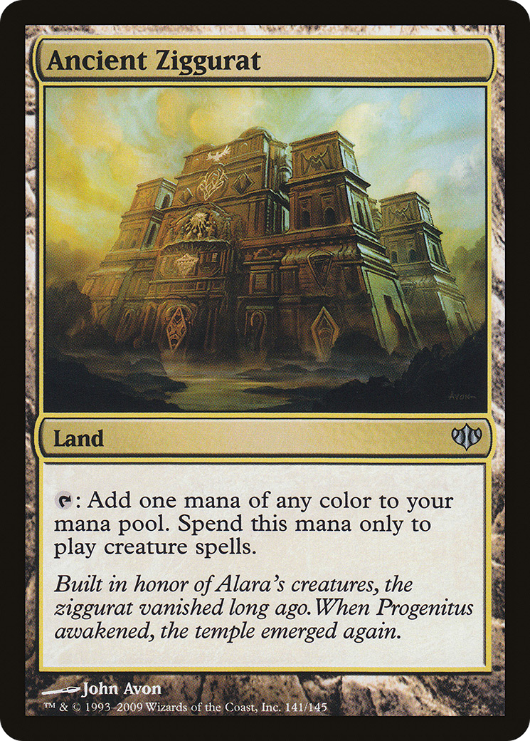 Ancient Ziggurat (CON-141) - Conflux Foil - Premium MTG Single from Wizards of the Coast - Just $1.40! Shop now at Game Crave Tournament Store