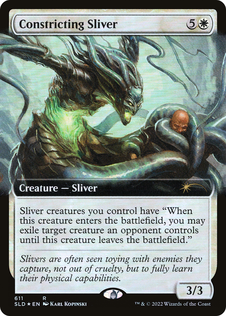 Constricting Sliver (SLD-611) - Secret Lair Drop: (Extended Art) Foil - Premium MTG Single from Wizards of the Coast - Just $52.66! Shop now at Game Crave Tournament Store