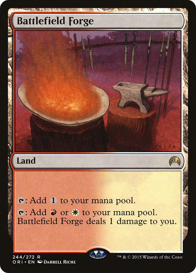 Battlefield Forge (ORI-244) - Magic Origins Foil - Premium MTG Single from Wizards of the Coast - Just $0.63! Shop now at Game Crave Tournament Store