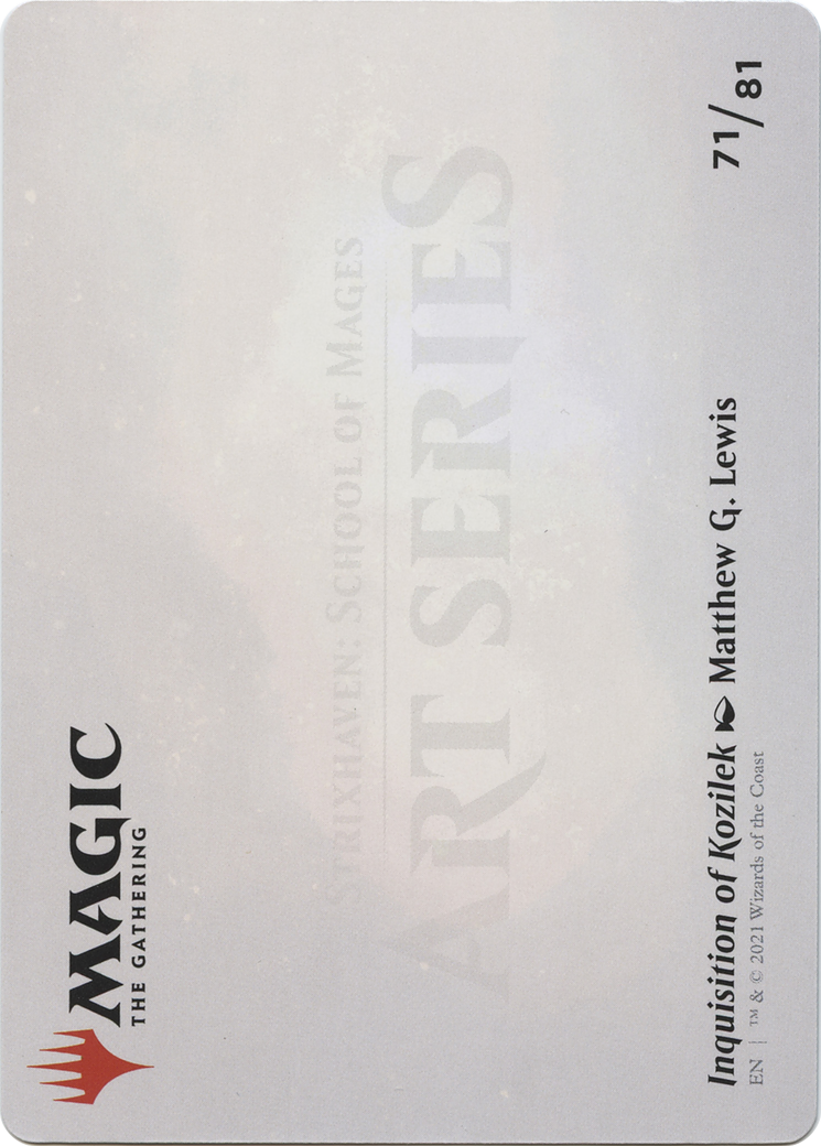 Inquisition of Kozilek // Inquisition of Kozilek (ASTX-071) - Strixhaven Art Series (Borderless) - Premium MTG Single from Wizards of the Coast - Just $0! Shop now at Game Crave Tournament Store