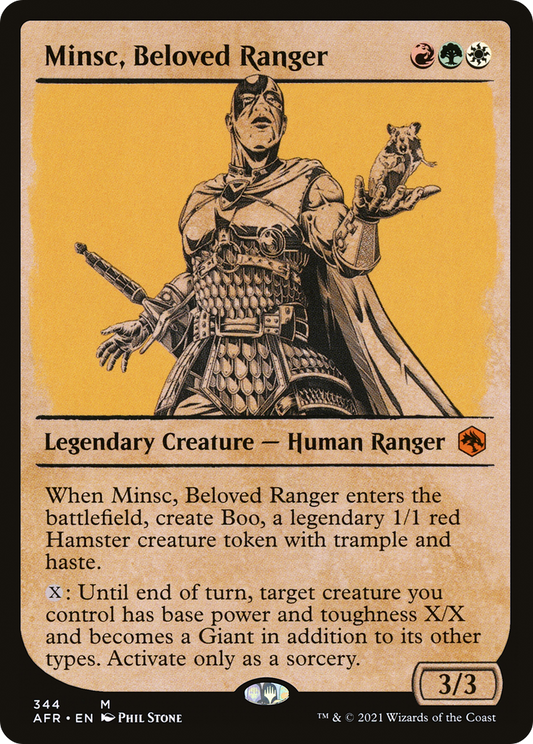 Minsc, Beloved Ranger (AFR-344) - Adventures in the Forgotten Realms: (Showcase) - Premium MTG Single from Wizards of the Coast - Just $0.09! Shop now at Game Crave Tournament Store