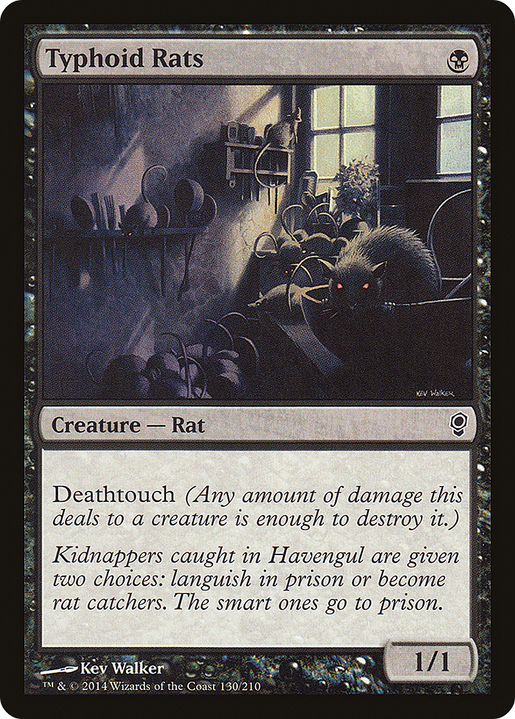 Typhoid Rats (CNS-130) - Conspiracy Foil - Premium MTG Single from Wizards of the Coast - Just $0.29! Shop now at Game Crave Tournament Store