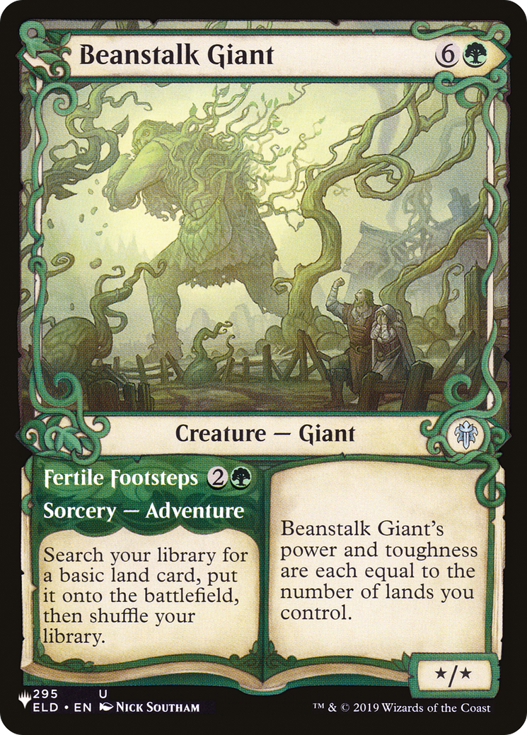 Beanstalk Giant // Fertile Footsteps (PLIST-325) - The List: (Showcase) - Premium MTG Single from Wizards of the Coast - Just $0.09! Shop now at Game Crave Tournament Store