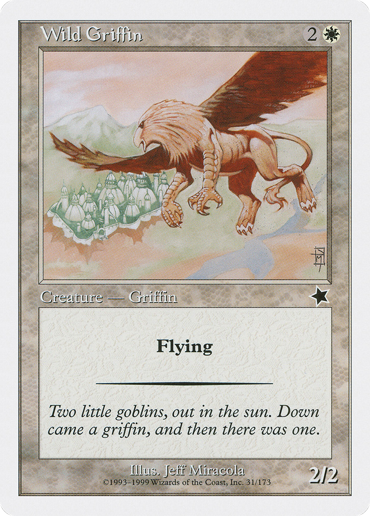 Wild Griffin (S99-031) - Starter 1999 - Premium MTG Single from Wizards of the Coast - Just $0.08! Shop now at Game Crave Tournament Store