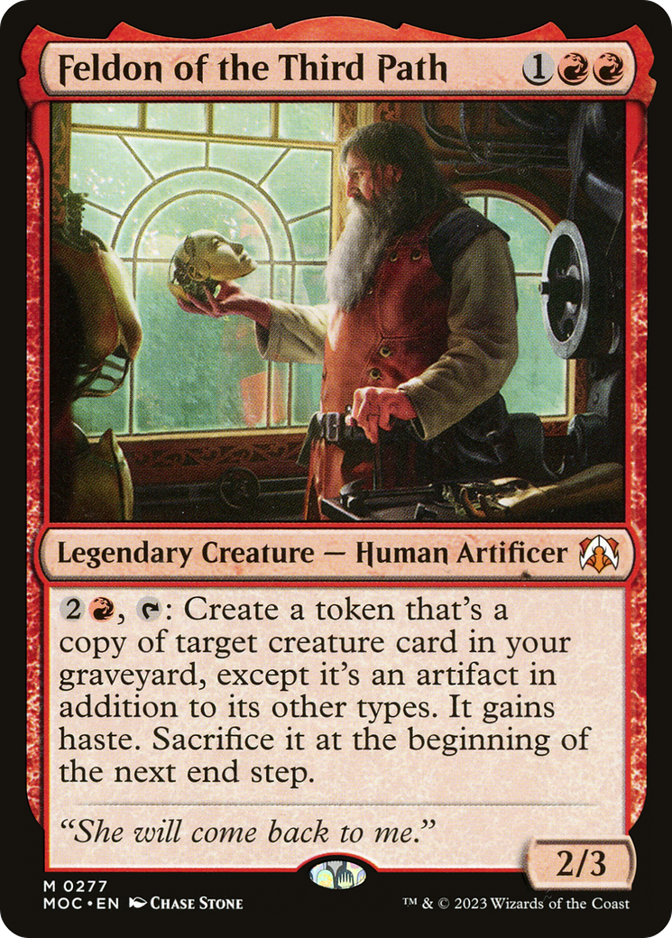 Feldon of the Third Path (MOC-277) - March of the Machine Commander - Premium MTG Single from Wizards of the Coast - Just $0.34! Shop now at Game Crave Tournament Store