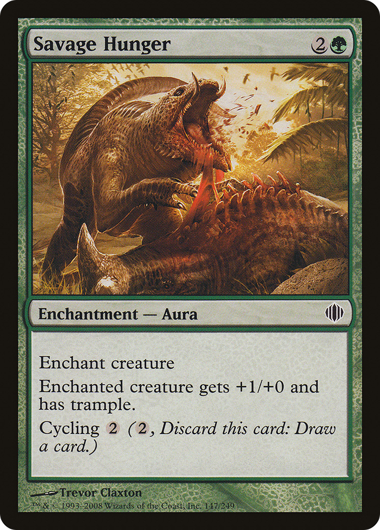 Savage Hunger (ALA-147) - Shards of Alara Foil - Premium MTG Single from Wizards of the Coast - Just $0.08! Shop now at Game Crave Tournament Store
