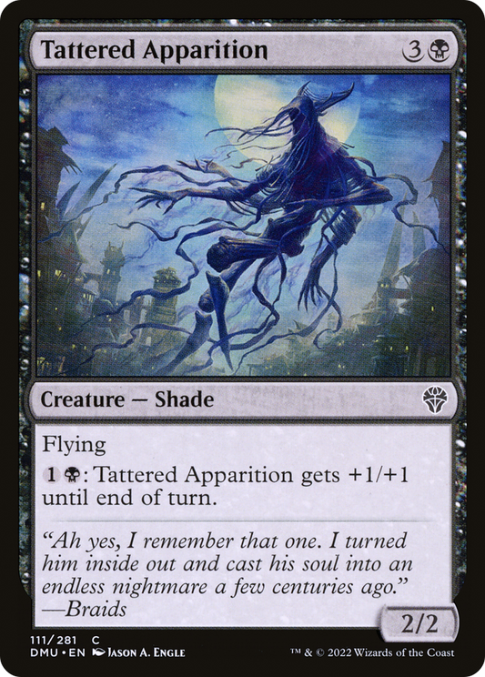Tattered Apparition (DMU-111) - Dominaria United Foil - Premium MTG Single from Wizards of the Coast - Just $0.08! Shop now at Game Crave Tournament Store
