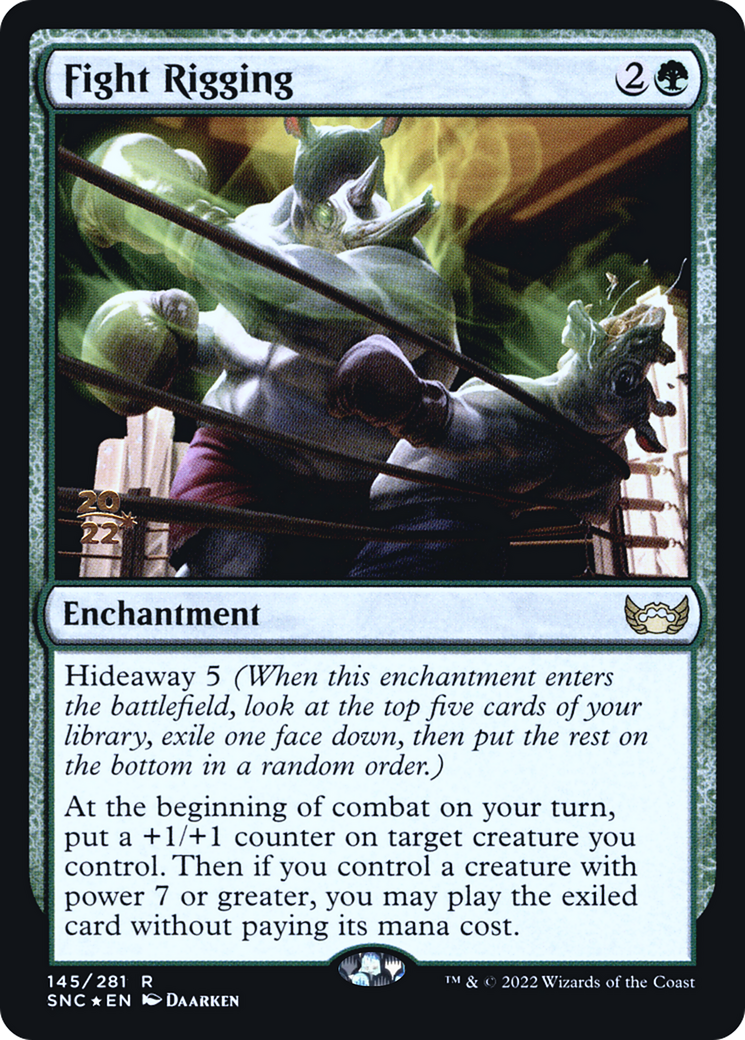 Fight Rigging (PSNC-145S) - Streets of New Capenna Promos Foil - Premium MTG Single from Wizards of the Coast - Just $0.25! Shop now at Game Crave Tournament Store