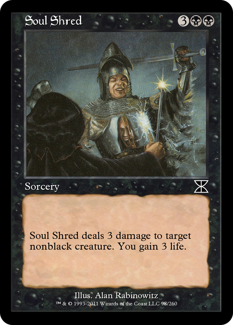 Soul Shred (ME4-098) - Masters Edition IV Foil - Premium MTG Single from Wizards of the Coast - Just $0! Shop now at Game Crave Tournament Store