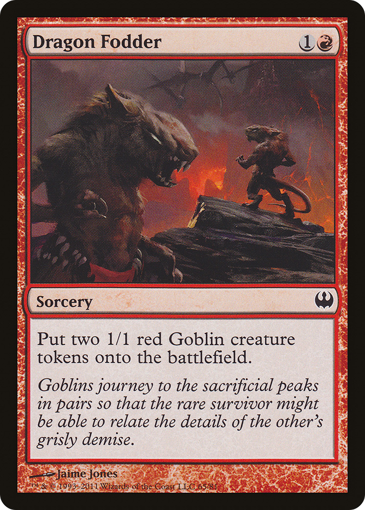 Dragon Fodder (DDG-065) - Duel Decks: Knights vs. Dragons - Premium MTG Single from Wizards of the Coast - Just $0.08! Shop now at Game Crave Tournament Store
