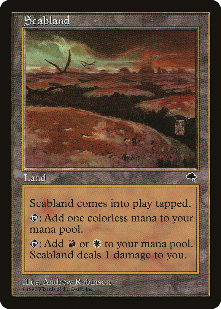 Scabland (TMP-325) - Tempest - Premium MTG Single from Wizards of the Coast - Just $0.40! Shop now at Game Crave Tournament Store