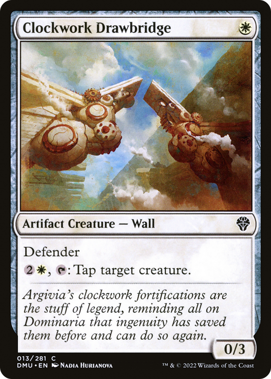 Clockwork Drawbridge (DMU-013) - Dominaria United Foil - Premium MTG Single from Wizards of the Coast - Just $0.25! Shop now at Game Crave Tournament Store