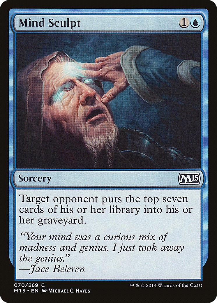 Mind Sculpt (M15-070) - Magic 2015 - Premium MTG Single from Wizards of the Coast - Just $0.08! Shop now at Game Crave Tournament Store