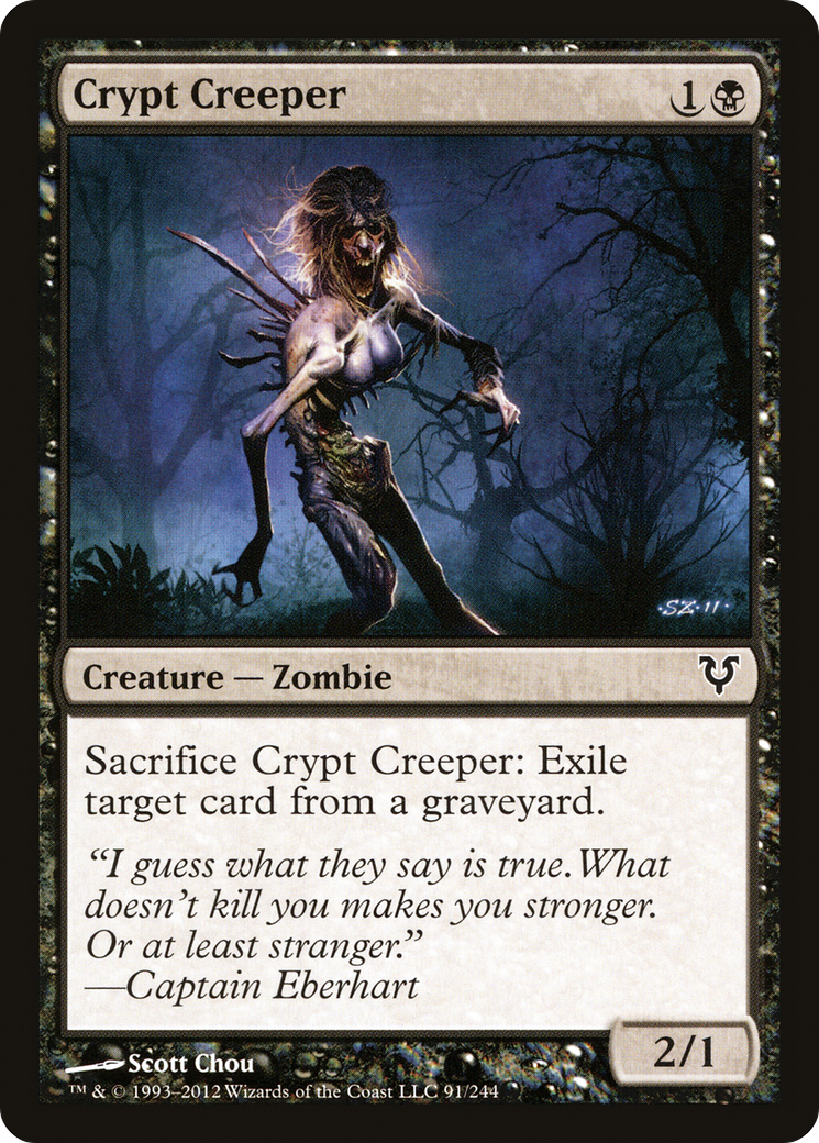 Crypt Creeper (AVR-091) - Avacyn Restored Foil - Premium MTG Single from Wizards of the Coast - Just $0.08! Shop now at Game Crave Tournament Store