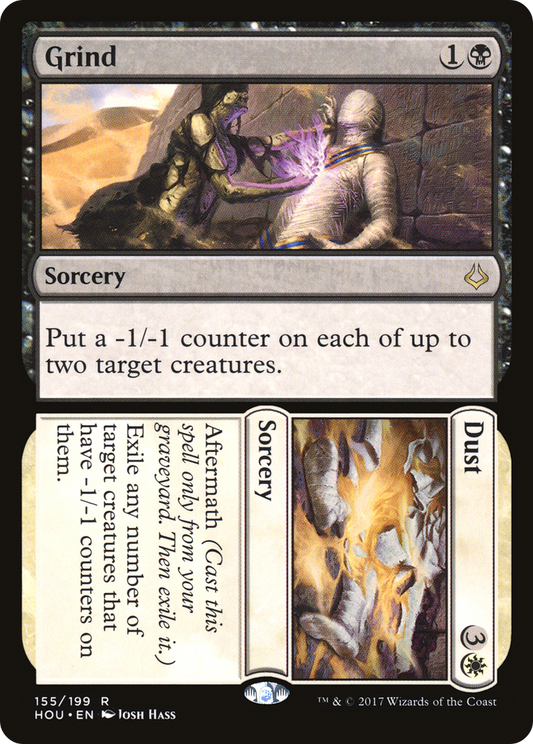 Grind // Dust (HOU-155) - Hour of Devastation - Premium MTG Single from Wizards of the Coast - Just $0.08! Shop now at Game Crave Tournament Store