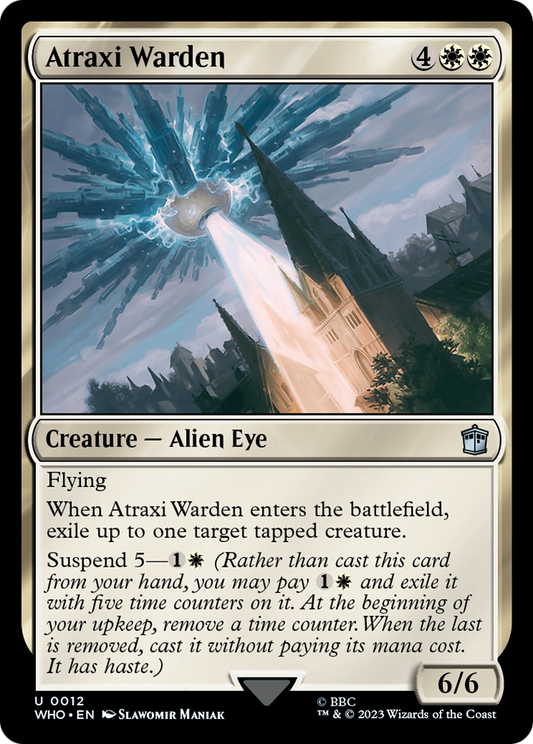 Atraxi Warden (WHO-012) - Doctor Who Foil - Premium MTG Single from Wizards of the Coast - Just $0.08! Shop now at Game Crave Tournament Store