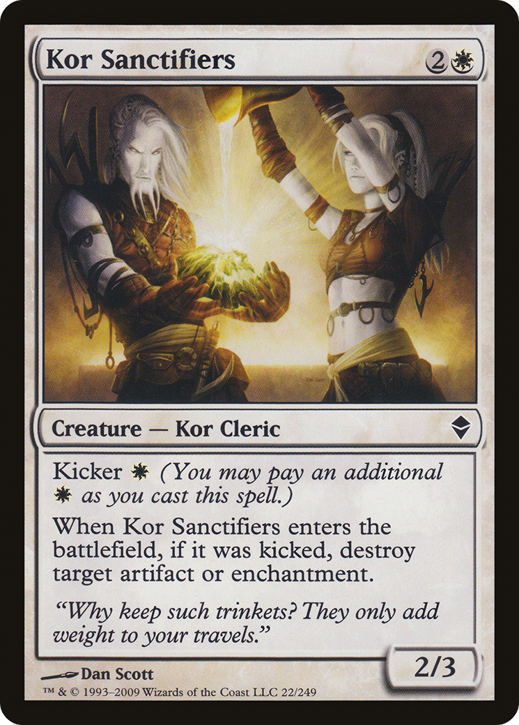 Kor Sanctifiers (ZEN-022) - Zendikar Foil - Premium MTG Single from Wizards of the Coast - Just $0.21! Shop now at Game Crave Tournament Store