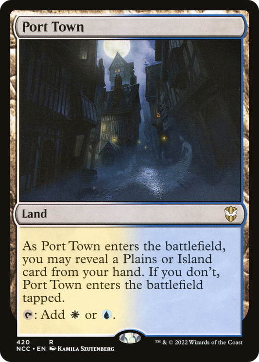 Port Town (NCC-420) - New Capenna Commander - Premium MTG Single from Wizards of the Coast - Just $0.08! Shop now at Game Crave Tournament Store