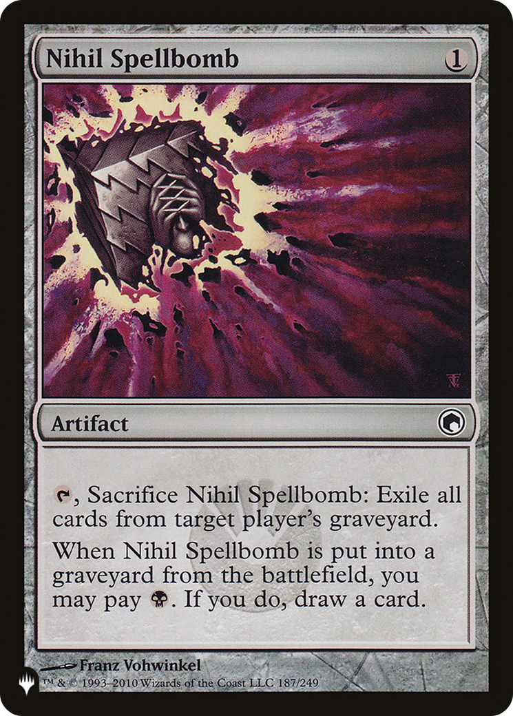 Nihil Spellbomb (PLIST-1004) - The List - Premium MTG Single from Wizards of the Coast - Just $0.20! Shop now at Game Crave Tournament Store